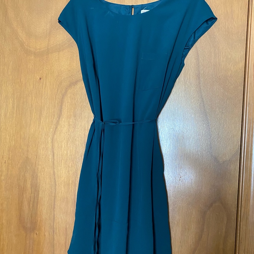 Merona Hunter Green/Teal Cap Sleeve Dress